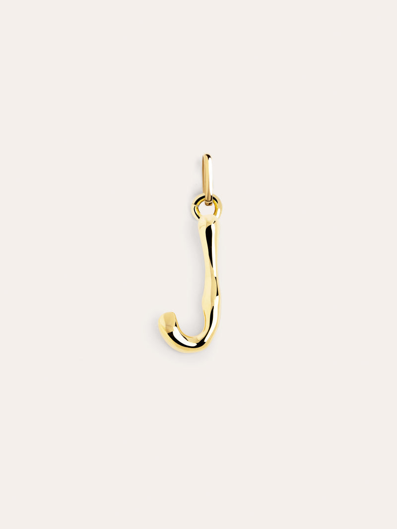 Letter XL Charm vergoldet
