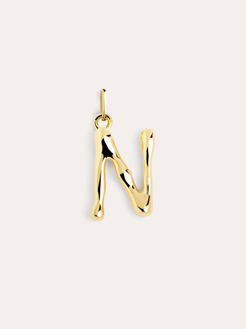 Letter XL Charm vergoldet