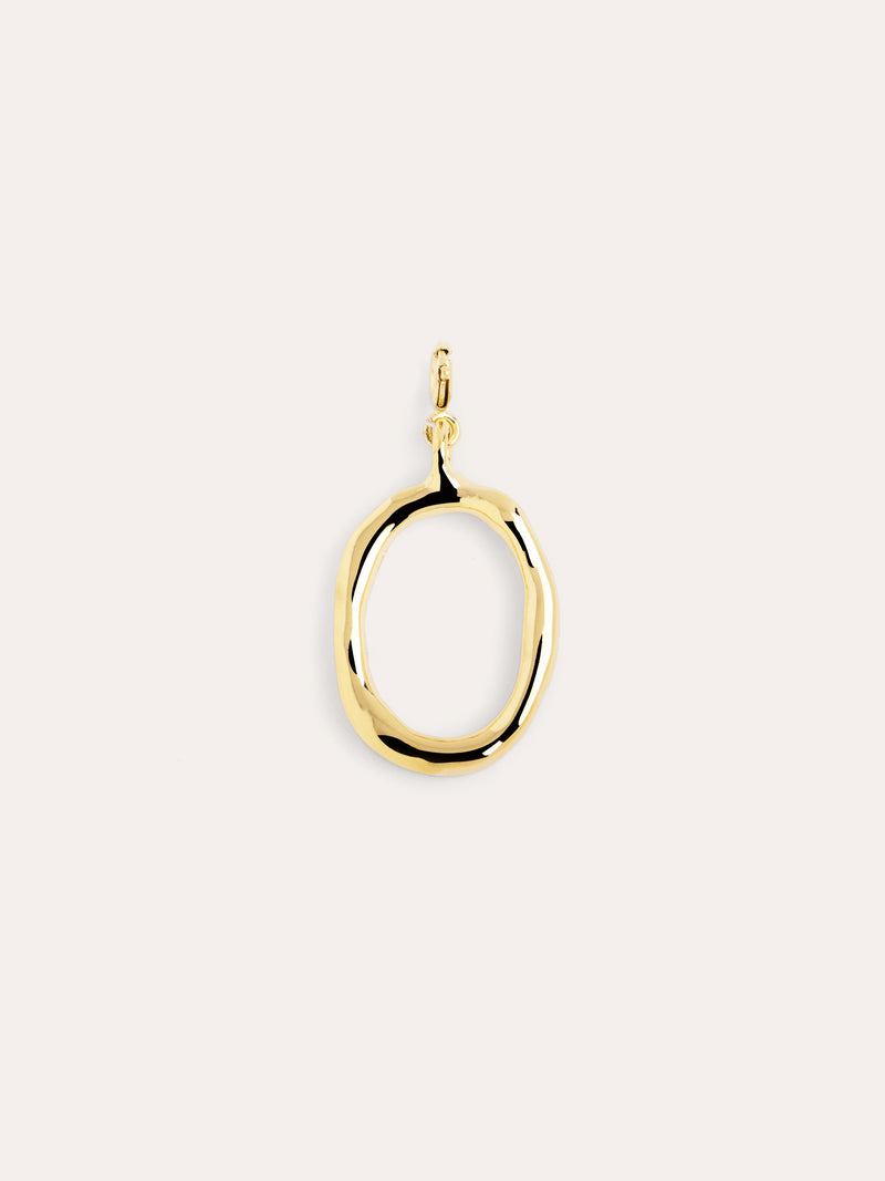 Letter XL Charm vergoldet