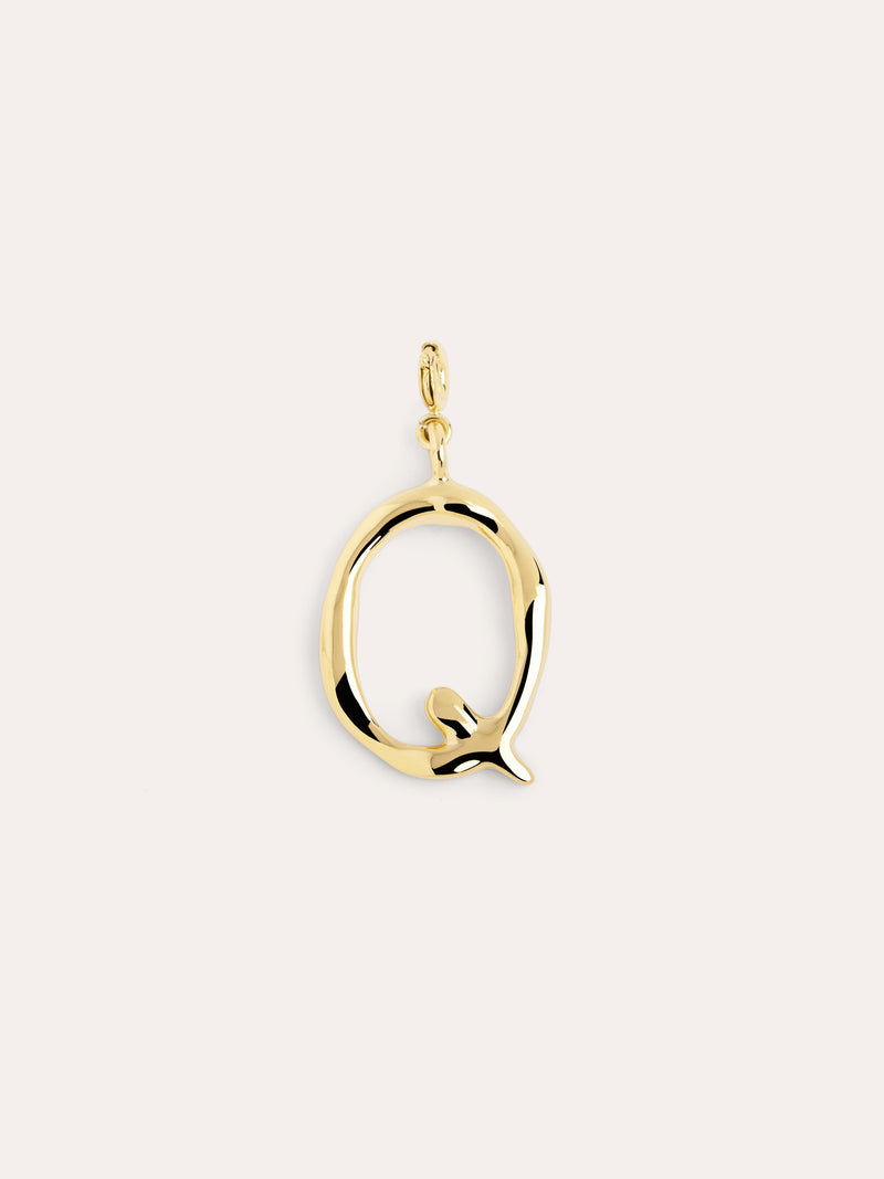 Letter XL Charm vergoldet