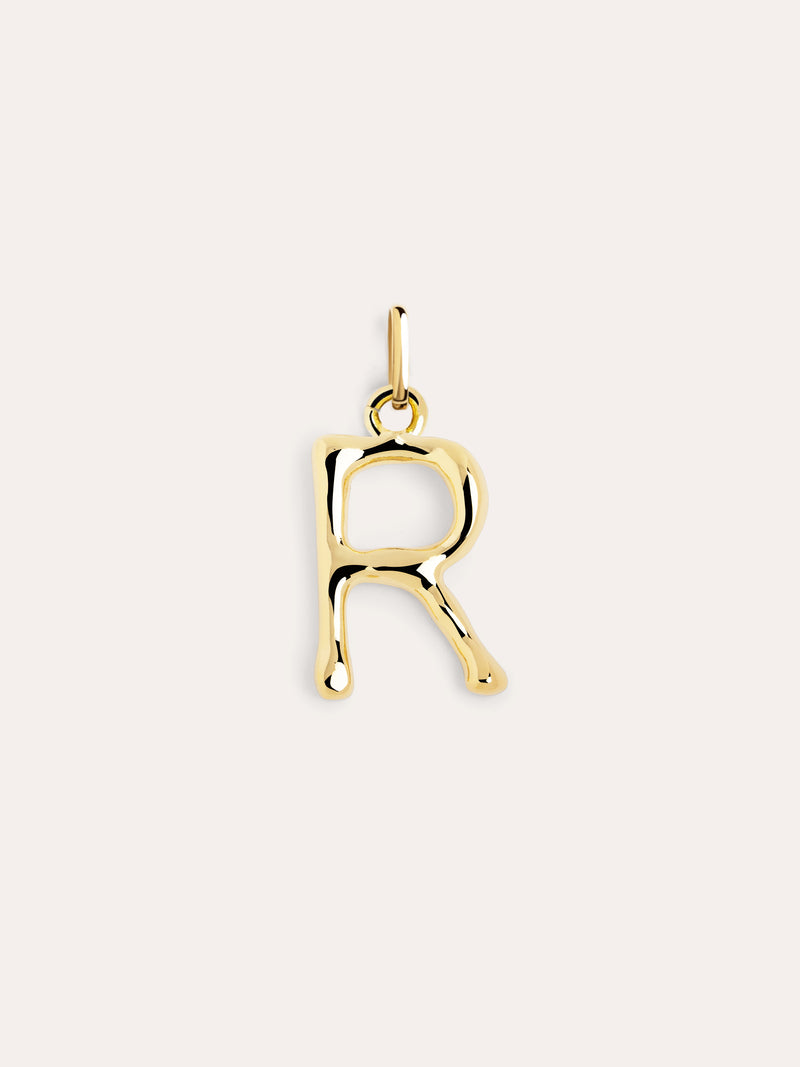 Letter XL Charm vergoldet