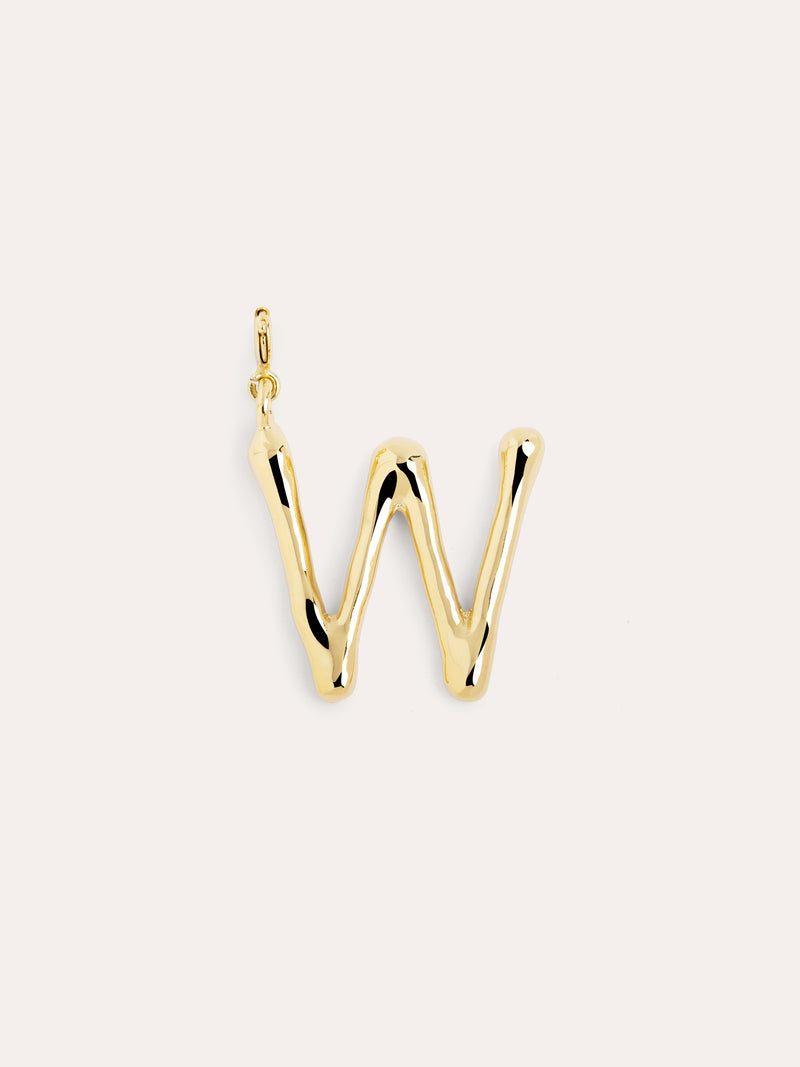 Letter XL Charm vergoldet