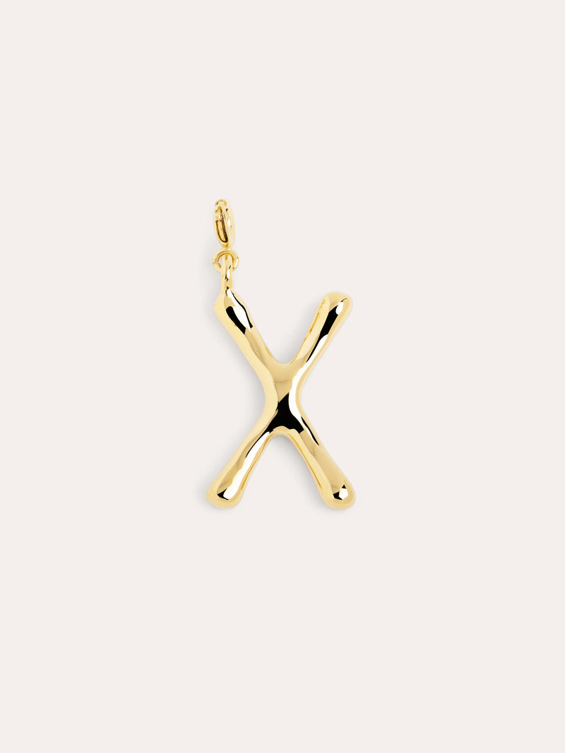 Letter XL Charm vergoldet