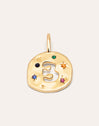 Charm Personalizado Organic Colors Letter Baño Oro