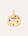 Charm Personalizado Organic Colors Letter Baño Oro