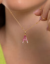 Charm Letter Spark Sakura 18K Gold Plated