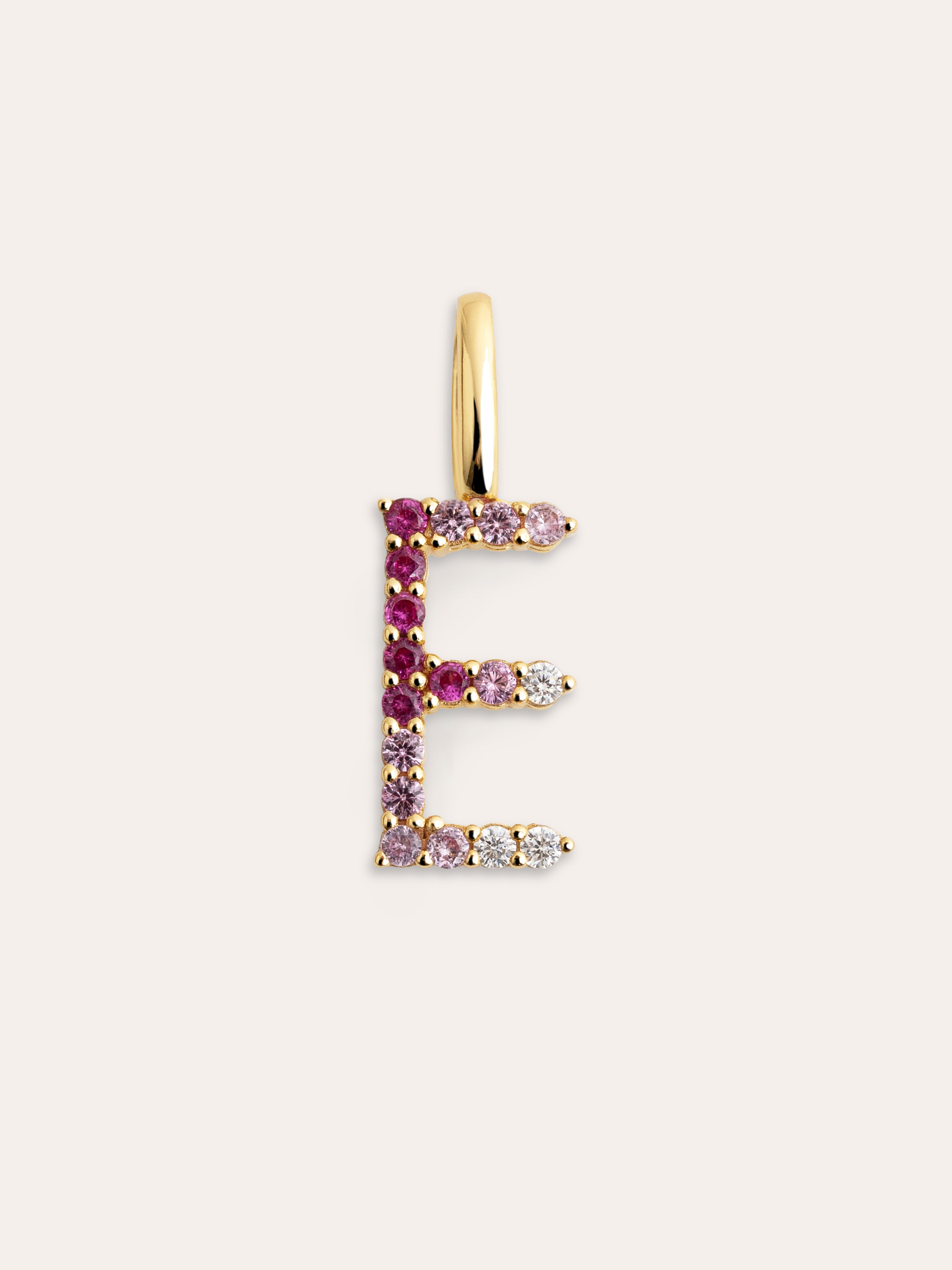 Charm Letter Spark Sakura 18K Gold Plated