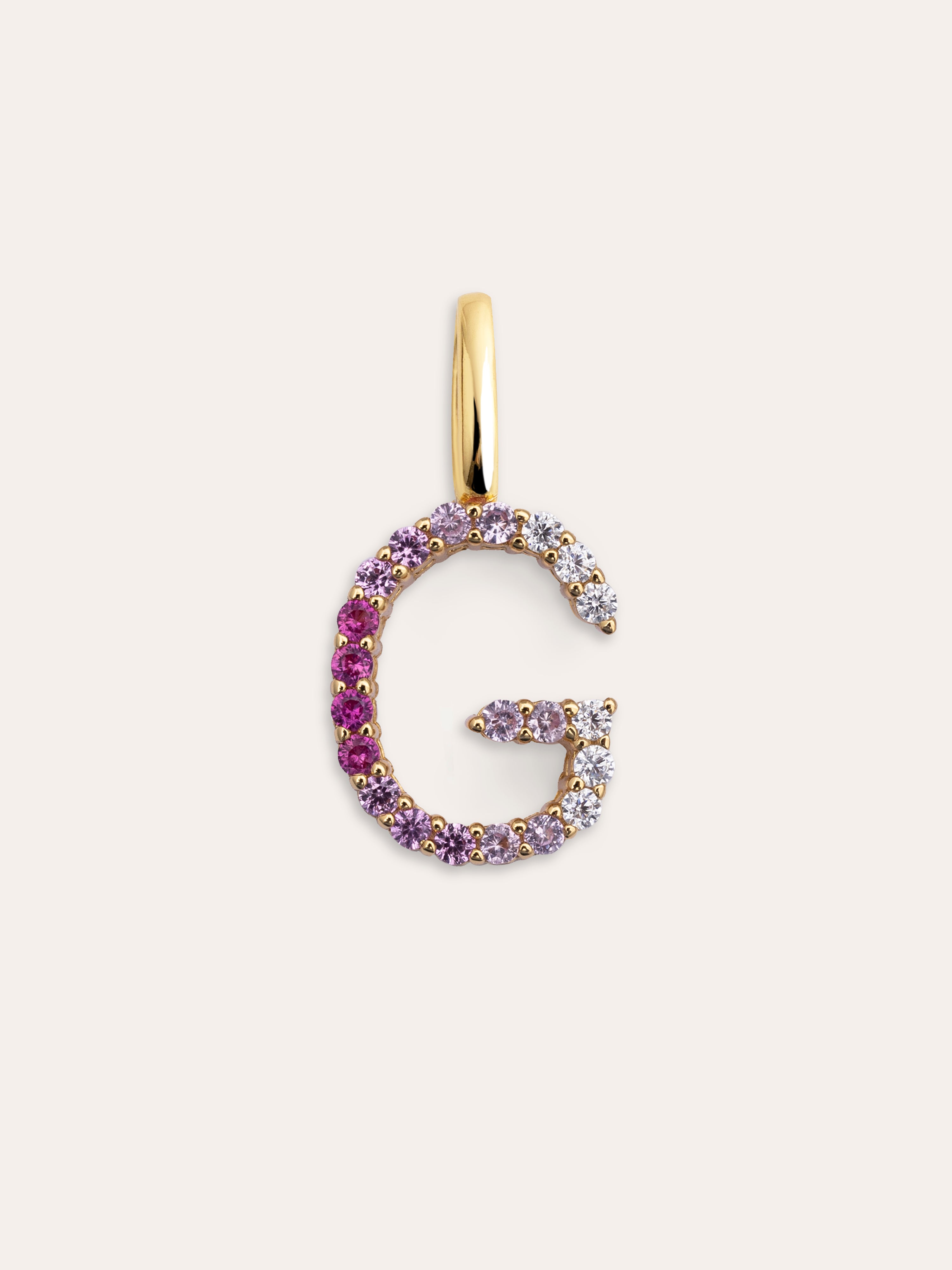 Charm Letter Spark Sakura 18K Gold Plated