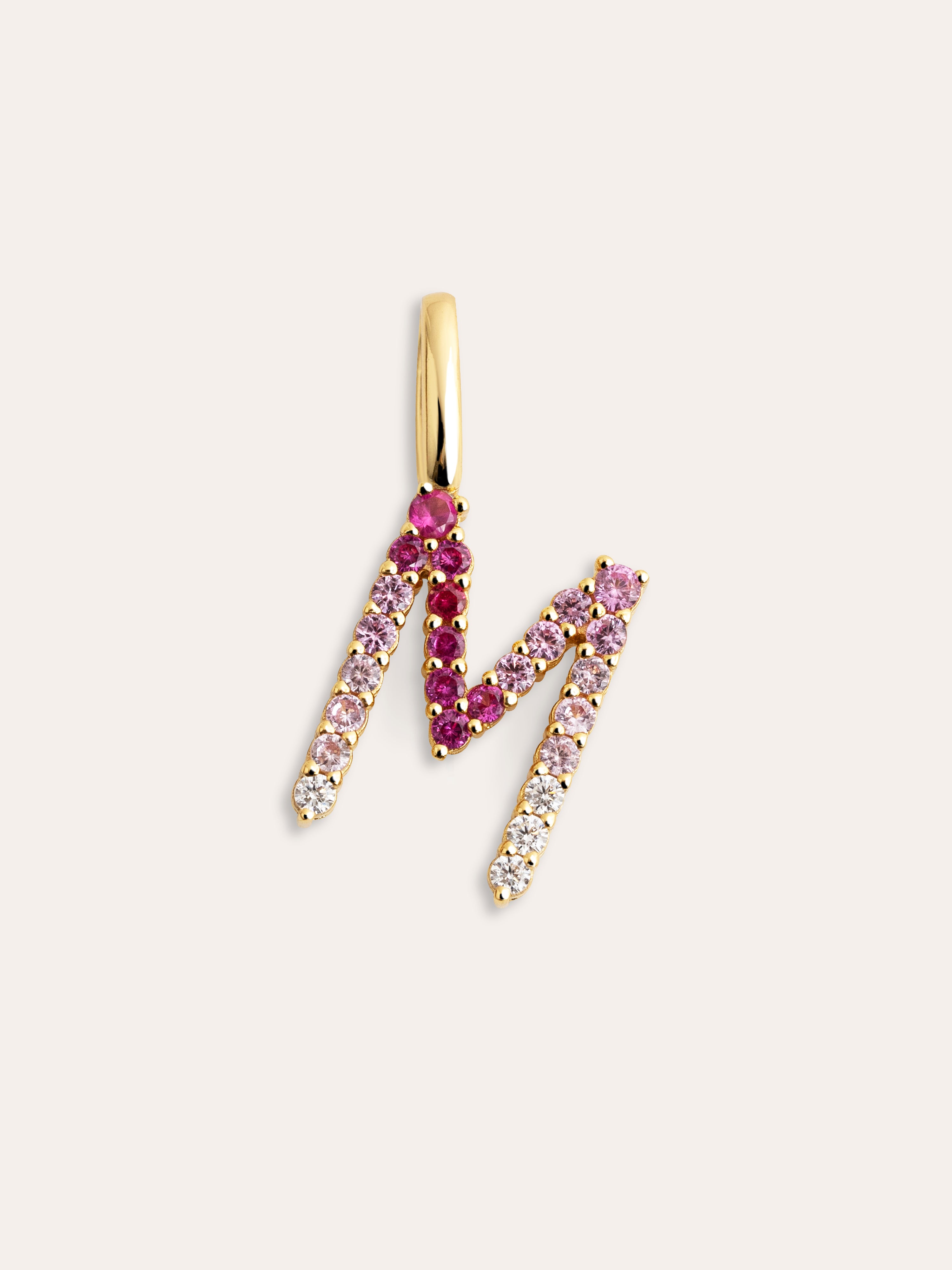 Charm Letter Spark Sakura 18K Gold Plated