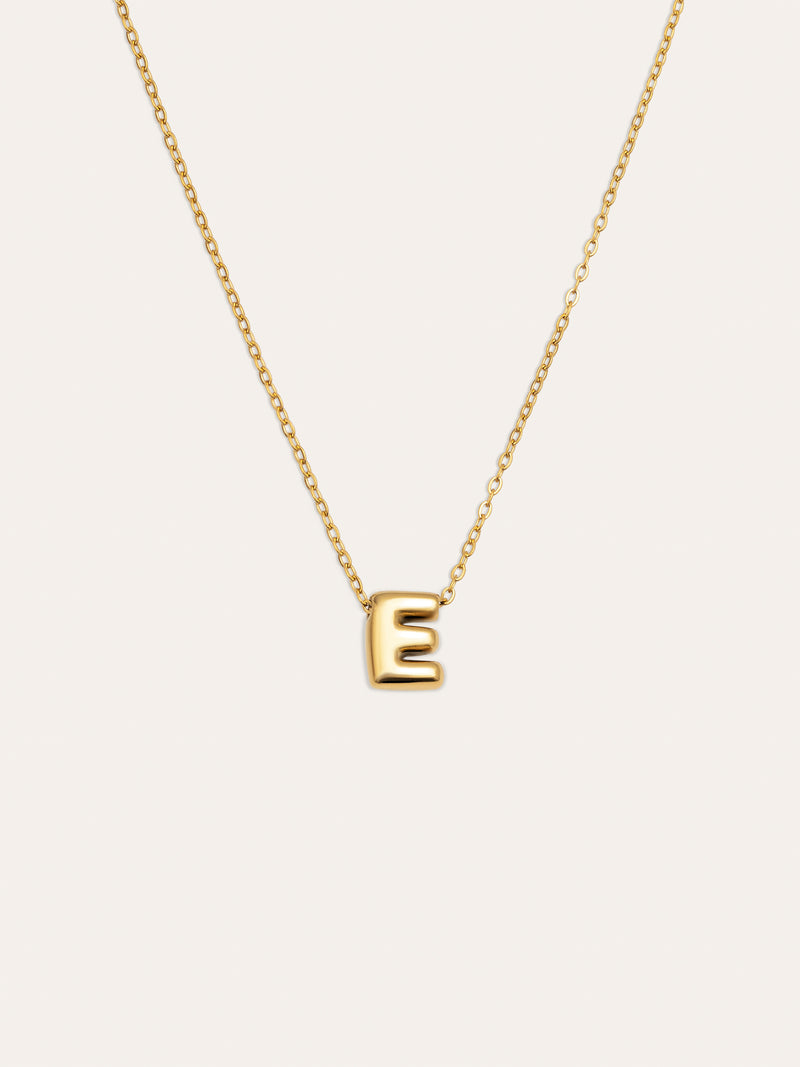 Collar Personalizado Hailey Letter Acero Baño Oro