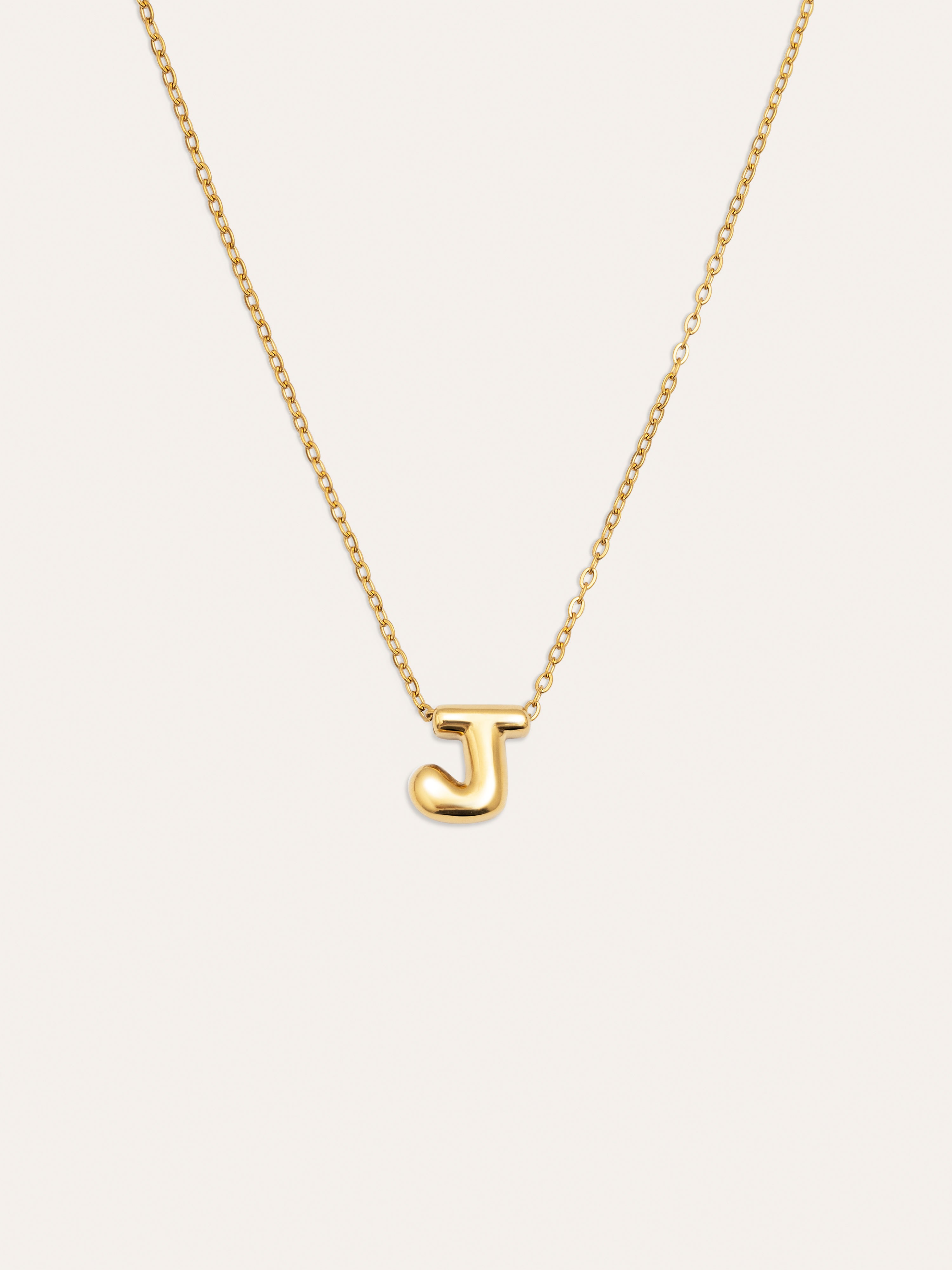 Collar Personalizado Hailey Letter Acero Baño Oro