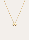 Hailey Letter Personalized Necklace Stainless Steel 18kt Gold Plated