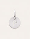 Mini Medallion Letter Acero