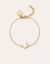 Imagen detalle de Single Letter armband van staal met gouden plating