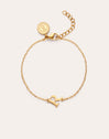 Single Letter armband van staal met gouden plating - vista 12