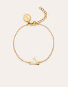 Single Letter armband van staal met gouden plating - vista 14