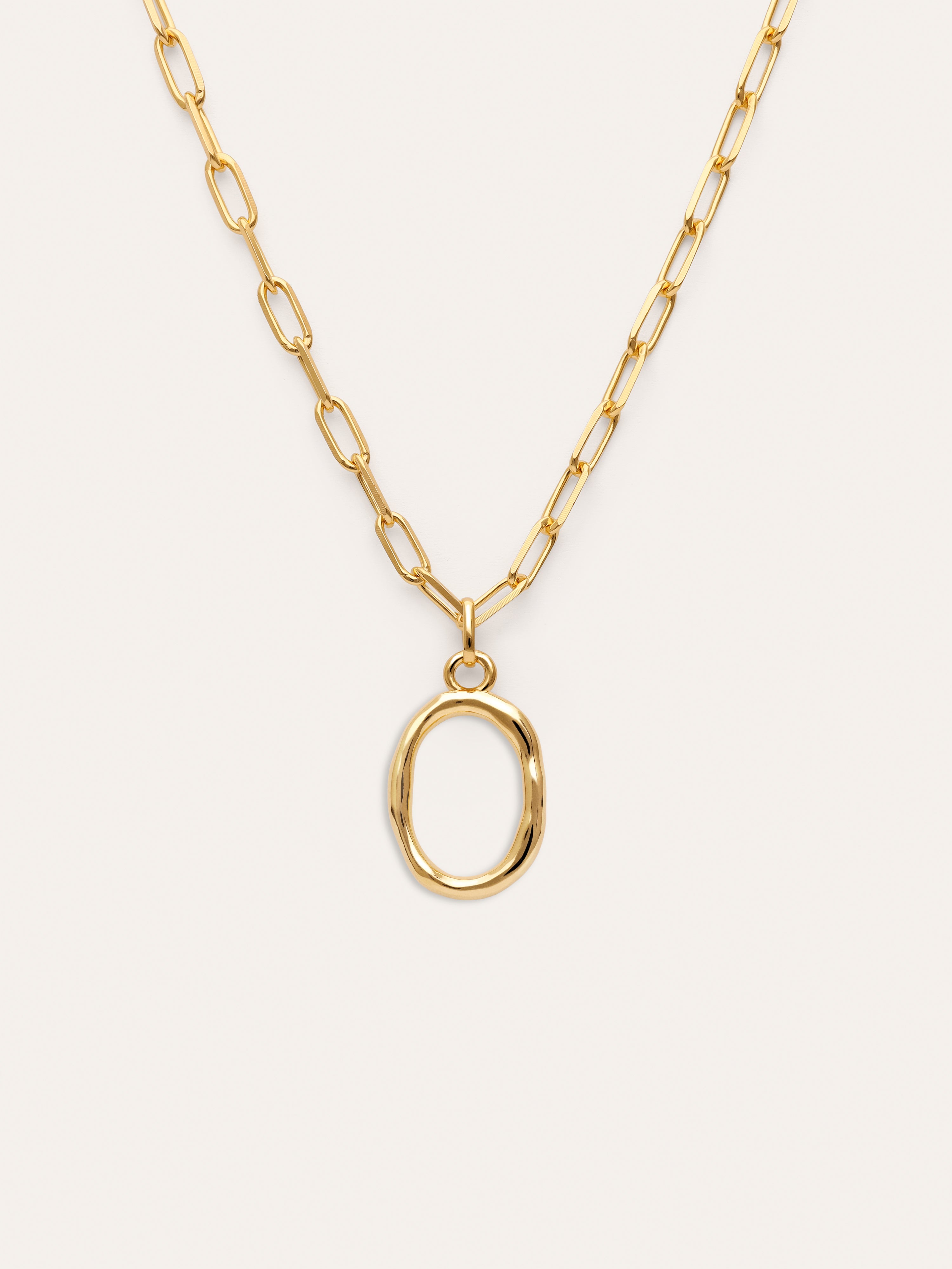 Collar Personalizado Chic Letter XL Acero Baño Oro