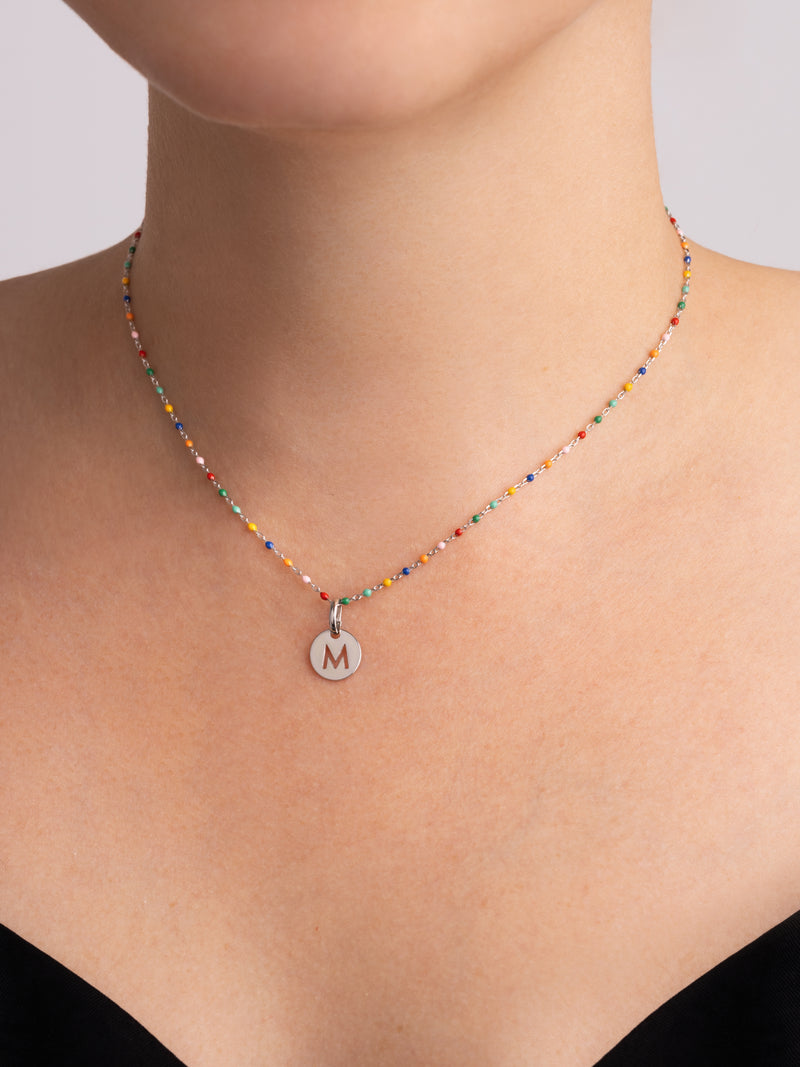 Collar Personalizado Colors Enamel Letter