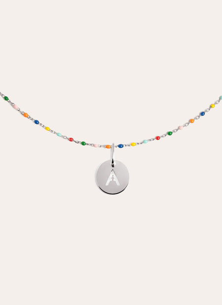 Collar Personalizado Colors Enamel Letter