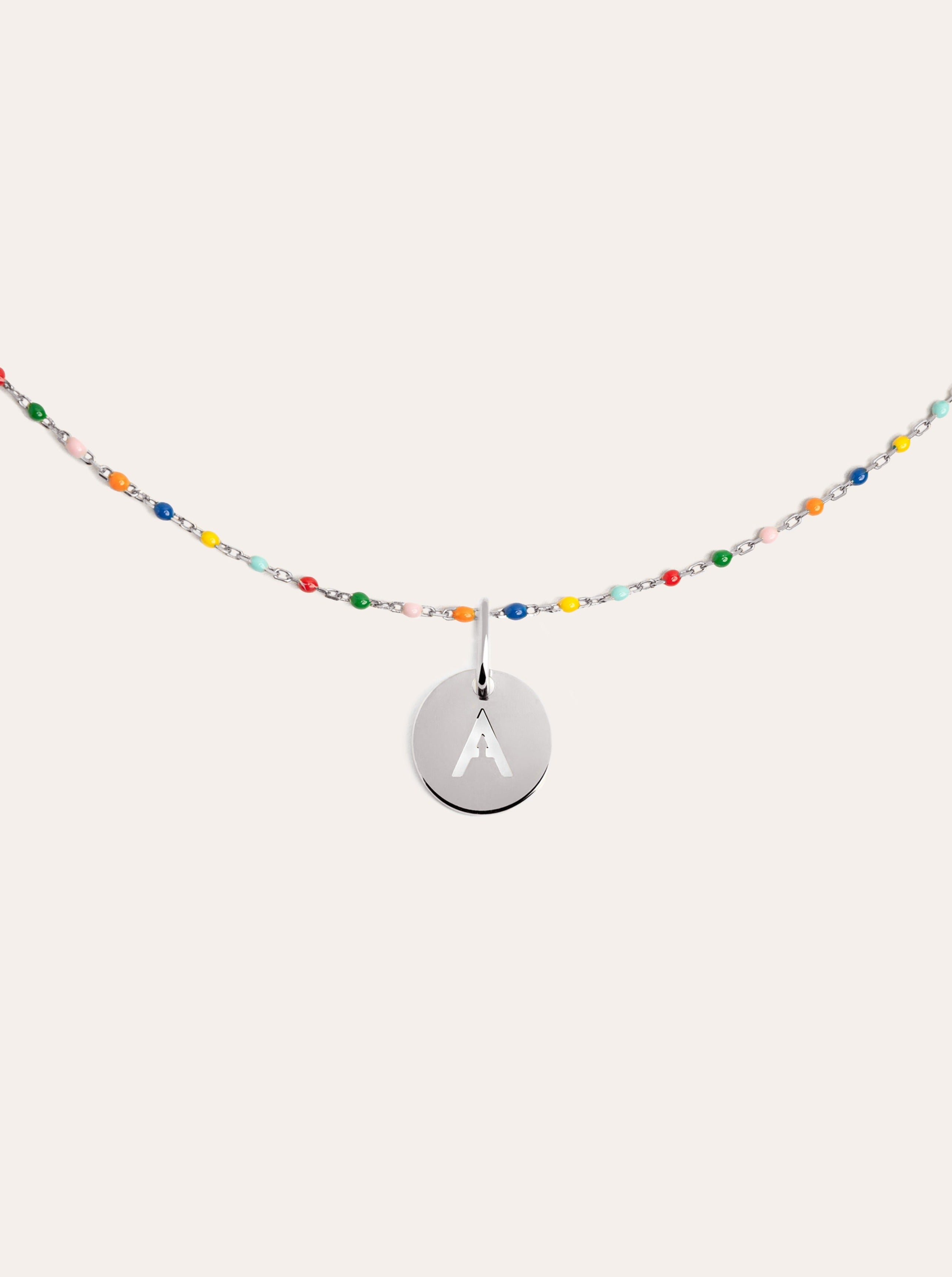 Collar Personalizado Colors Enamel Letter