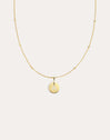 Collar Personalizado Mini Medallion Baño Oro