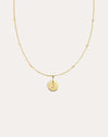 Collar Personalizado Mini Medallion Baño Oro