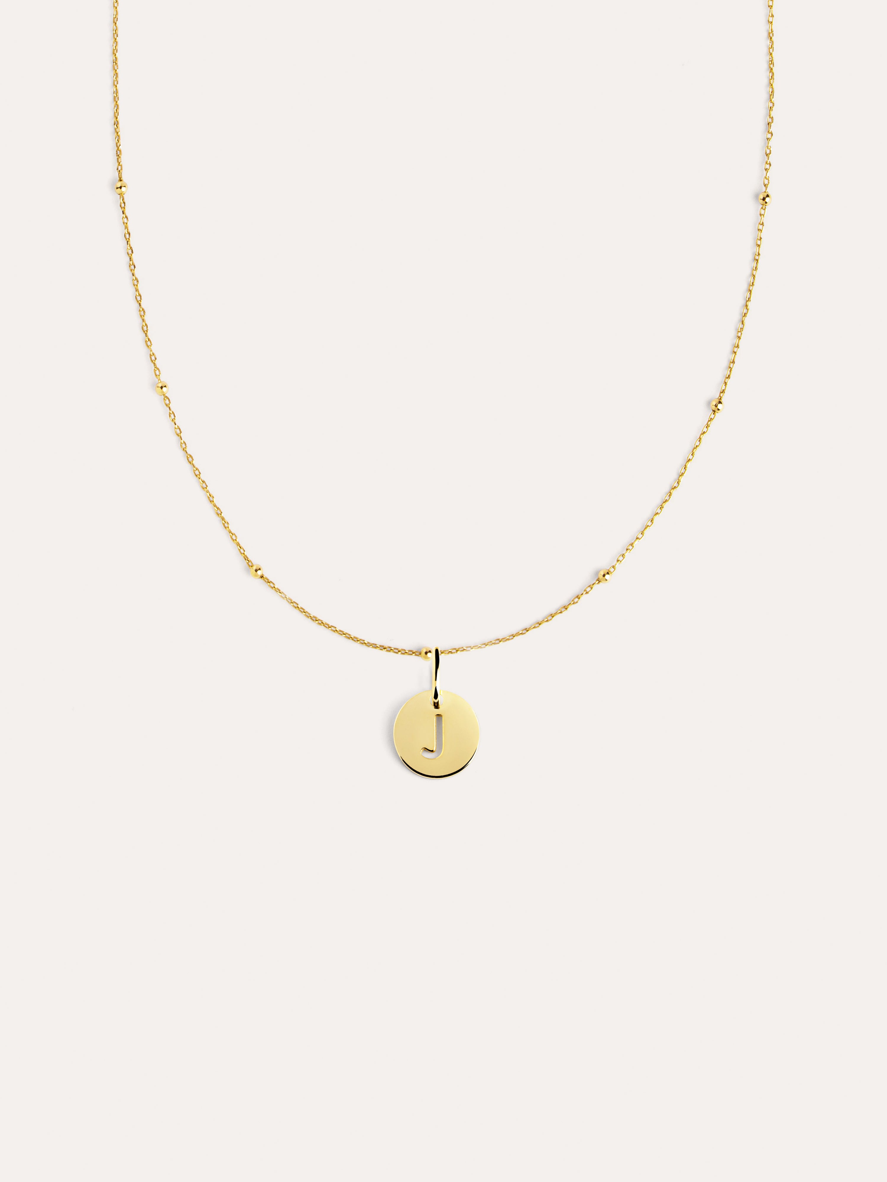 Collar Personalizado Mini Medallion Baño Oro