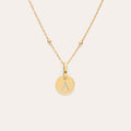 Collar Personalizado Mini Medallion Baño Oro
