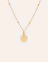Collar Personalizado Mini Medallion Baño Oro