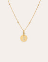 Collar Personalizado Mini Medallion Baño Oro