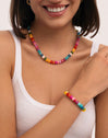 Pack Regalo Collar y Pulsera Bloom Acero Baño Oro