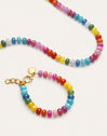 Pack Regalo Collar y Pulsera Bloom Acero Baño Oro