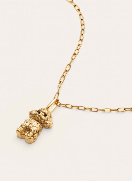 Pack Regalo Collar Fine Chic y Charm Caniche Toy Baño Oro
