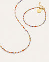 Pack Regalo Collar y Pulsera Crystal Summer Acero Baño Oro