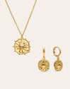 Pack Regalo Collar y Pendientes Solstice Sun Baño Oro