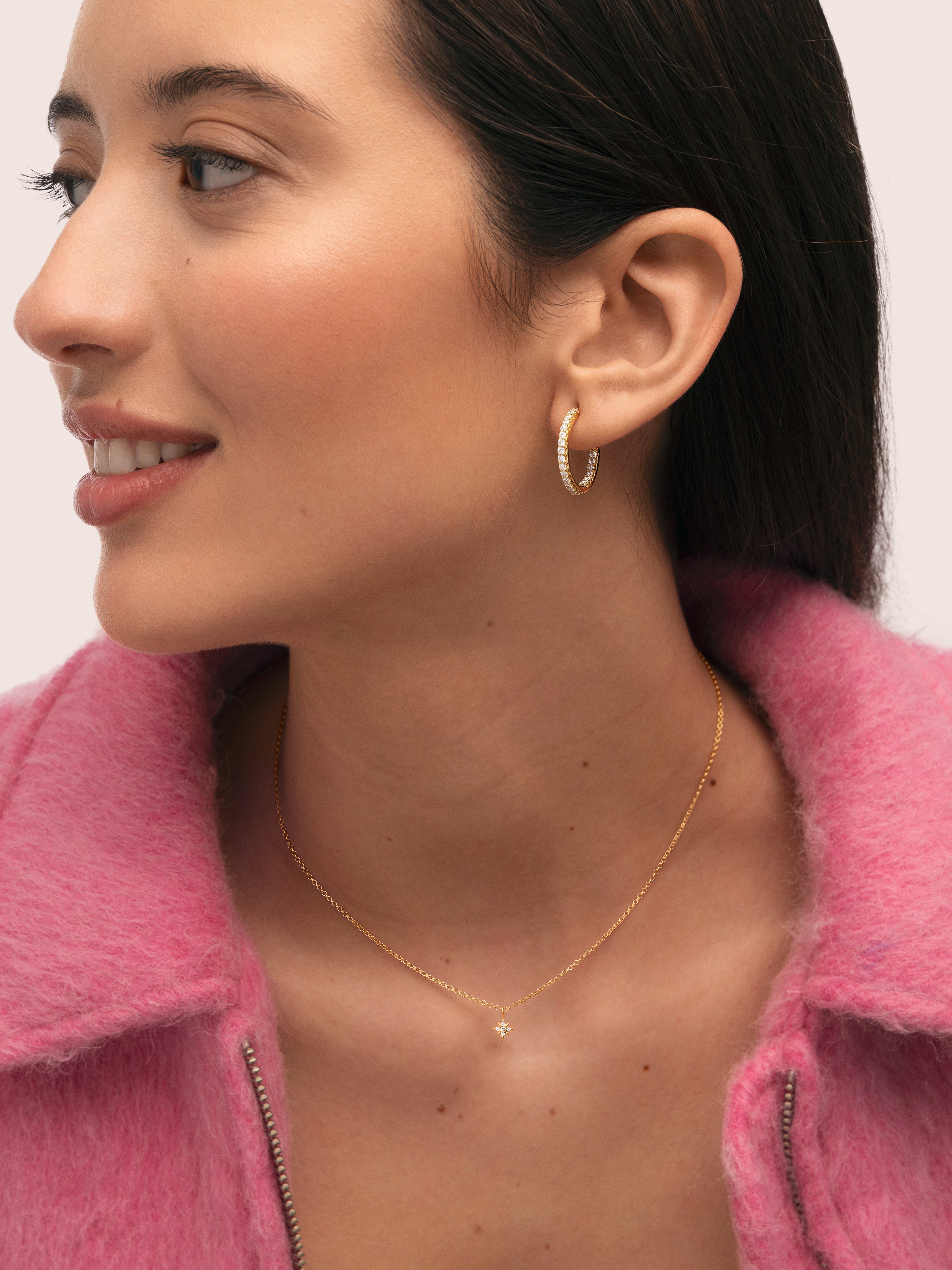 Pack Regalo Collar Polar Star y Pendientes Scarlett S Baño Oro