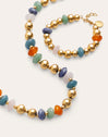 Pack Regalo Collar y Pulsera Bomb Acero Baño Oro
