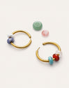 Pendientes Aro Carmen True Colors Acero Baño Oro