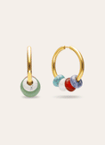 Pendientes Aro Carmen True Colors Acero Baño Oro