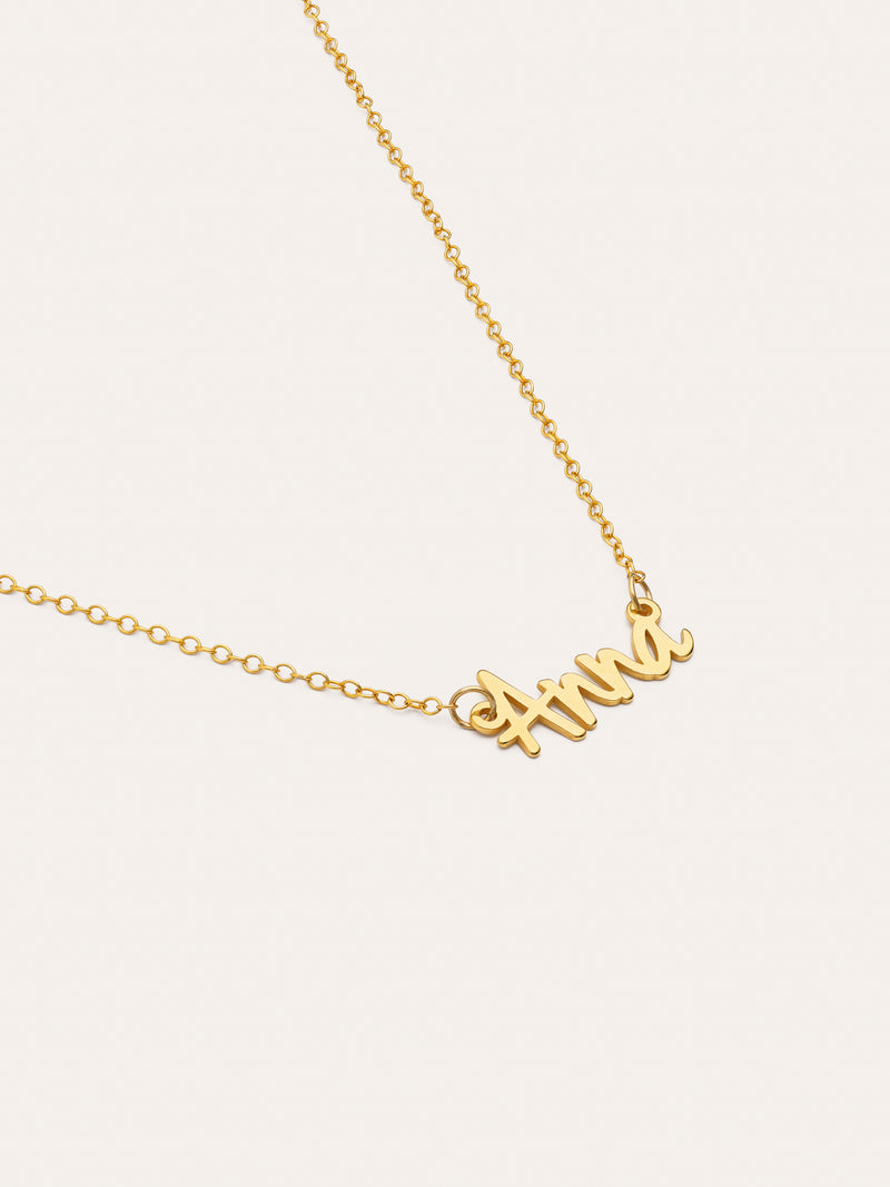 Gepersonaliseerde ketting Sue Zilver Verguld