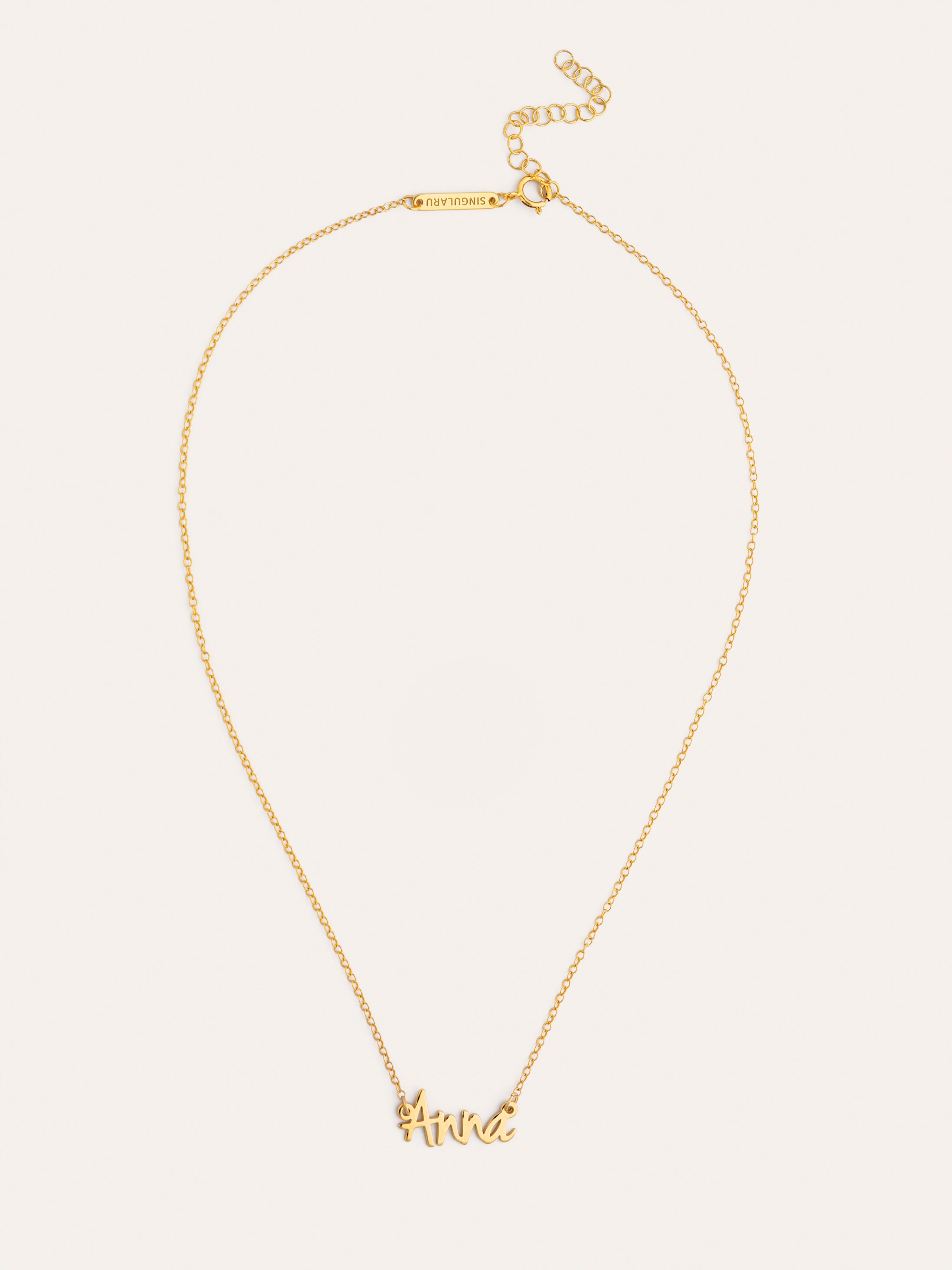 Gepersonaliseerde ketting Sue Zilver Verguld