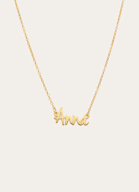 Collier Personnalisé Sue Argent Plaqué Or