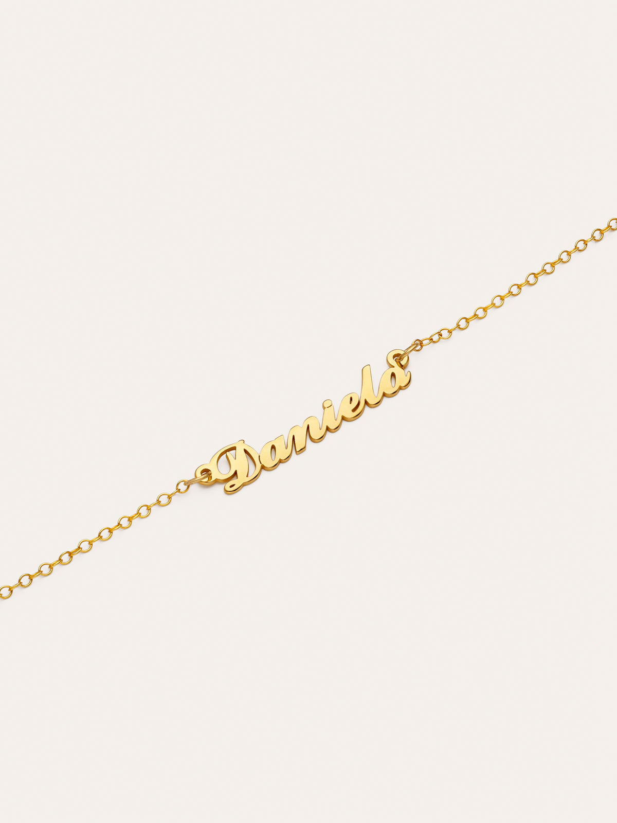 Gepersonaliseerde armband Carrie Zilver Goudverguld