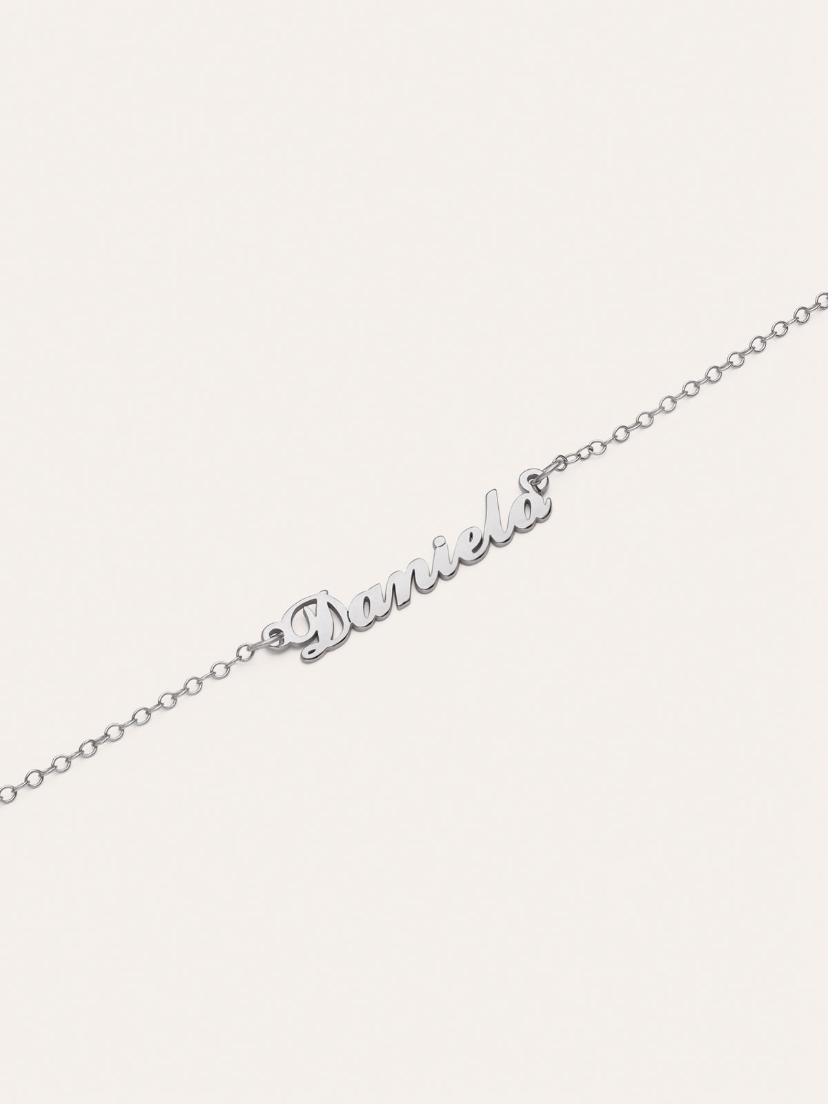 Gepersonaliseerde armband Carrie Zilver