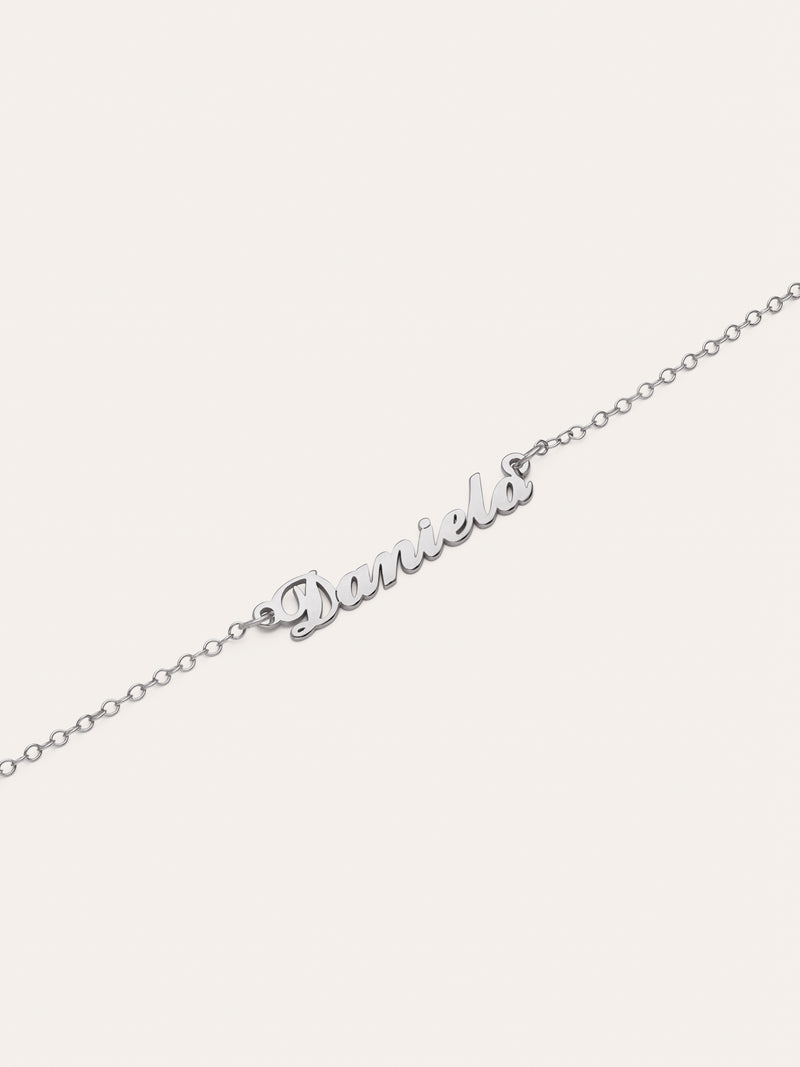 Gepersonaliseerde armband Carrie Zilver