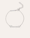 Gepersonaliseerde armband Carrie Zilver
