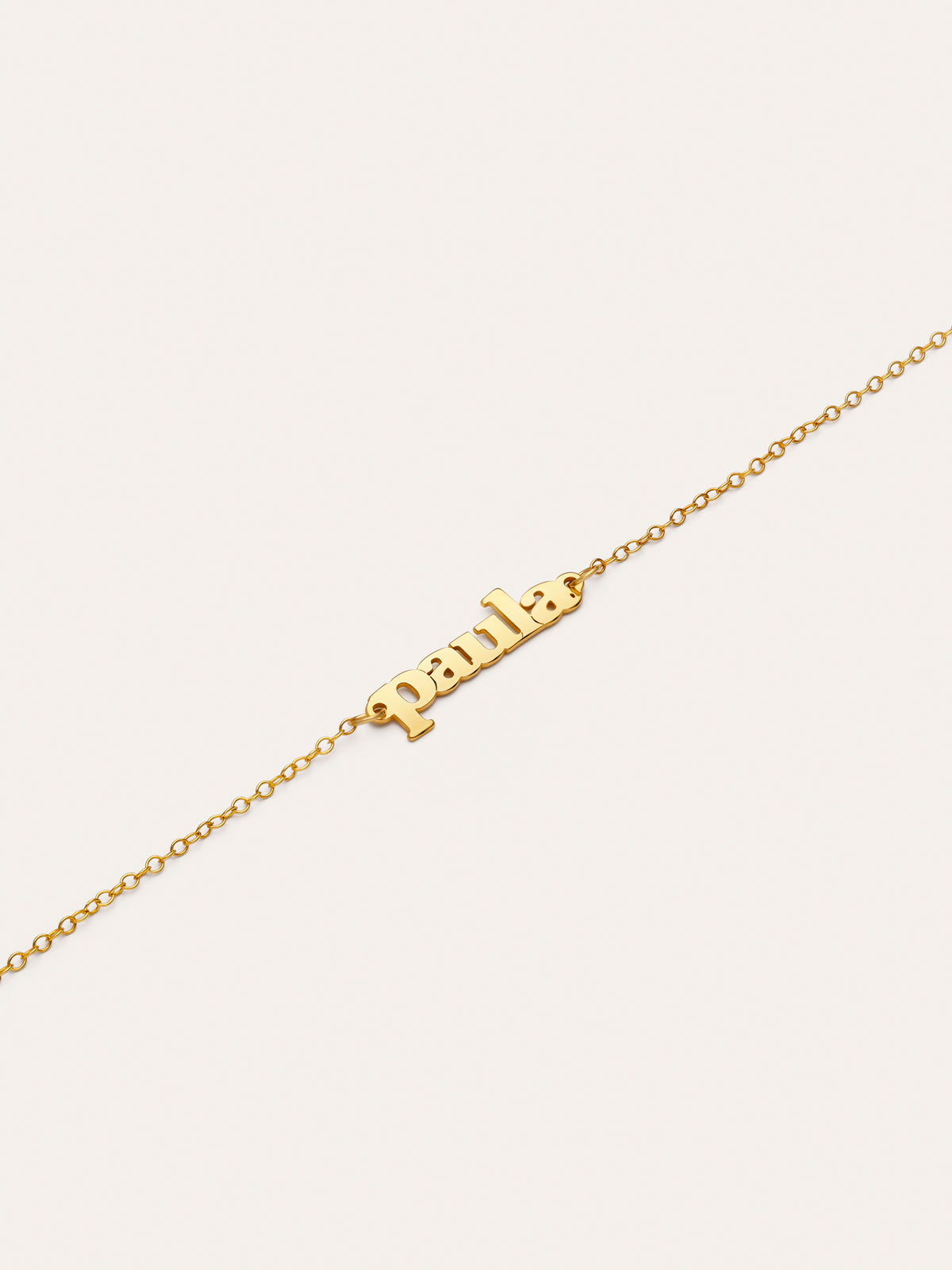 Gepersonaliseerde armband Monogram Zilver Verguld
