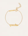 Gepersonaliseerde armband Monogram Zilver Verguld