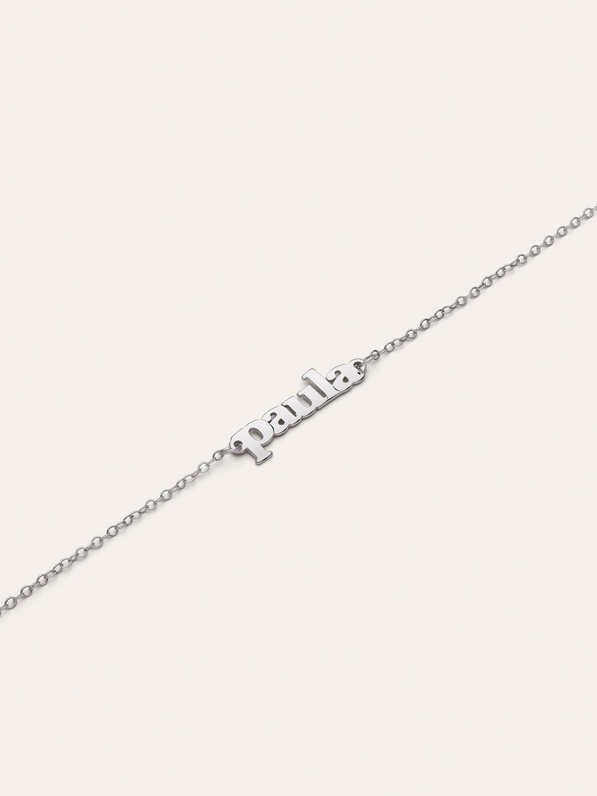 Gepersonaliseerde armband Monogram Zilver