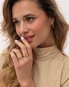 Pack 2 Bagues Nea Acier Plaqué Or
